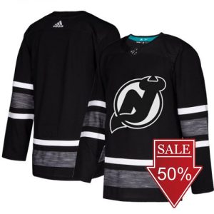 New Jersey Devils Trikot Schwarz Blank 2019 NHL All-Star Game Parley